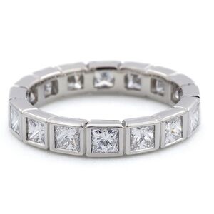 Frieda Rothman Princess Cut Band in Silver
